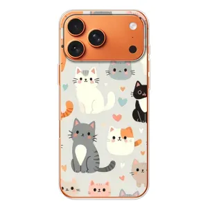 Чехол с рисунком кот на iPhone 17 Pro Max (Коллаж котов)