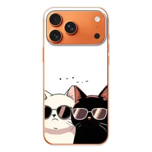 Чехол с рисунком кот на iPhone 17 Pro Max (Коты в очках)