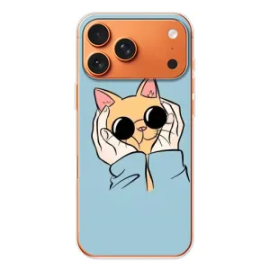 Чехол на Айфон 17 Pro Max с Котами (VPrint) (Котик в очках)