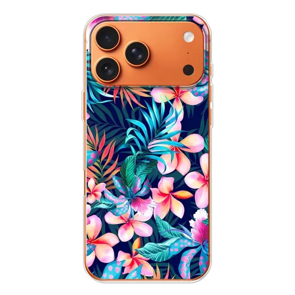 Чехол с принтом «Красочные цветы» для iPhone 17 Pro Max
