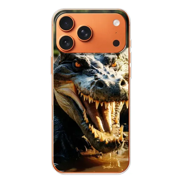 Чохол з принтом «Небезпечний крокодил» для iPhone 17 Pro Max Чохол з принтом «Небезпечний крокодил» для iPhone 17 Pro Max