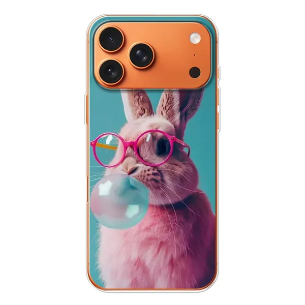Чехол с принтом «Кролик в очках» для iPhone 17 Pro Max Чехол с принтом «Кролик в очках» для iPhone 17 Pro Max