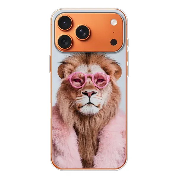 Чехол с принтом «Лев в очках» для iPhone 17 Pro Max Чехол с принтом «Лев в очках» для iPhone 17 Pro Max