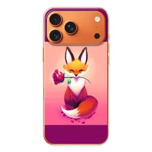 Чохли з картинкою Лисичка для iPhone 17 Pro Max (VPrint) (Лиса з трояндою)
