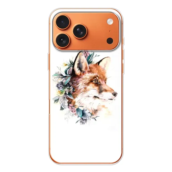 Чохол з принтом «Лиса в квітах» для iPhone 17 Pro Max