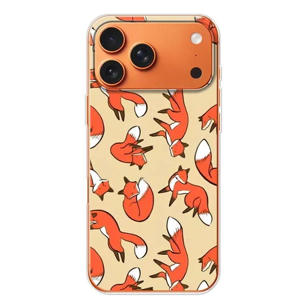 Чохол з принтом «Лисички» для iPhone 17 Pro Max