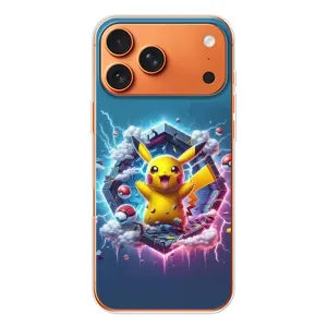 Чохол з Пікачу на iPhone 17 Pro Max (Лого Пікачу)