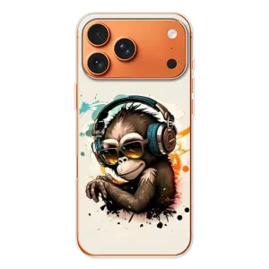 Чохол з Мавпами iPhone 17 Pro Max - (AlphaPrint) (Макака в навушниках)