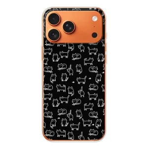 Чехол с принтом для iPhone 17 Pro Max (AlphaPrint) Модные коты (Меленькие котики)