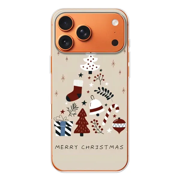 Чохол з принтом «Merry Christmas» для iPhone 17 Pro Max