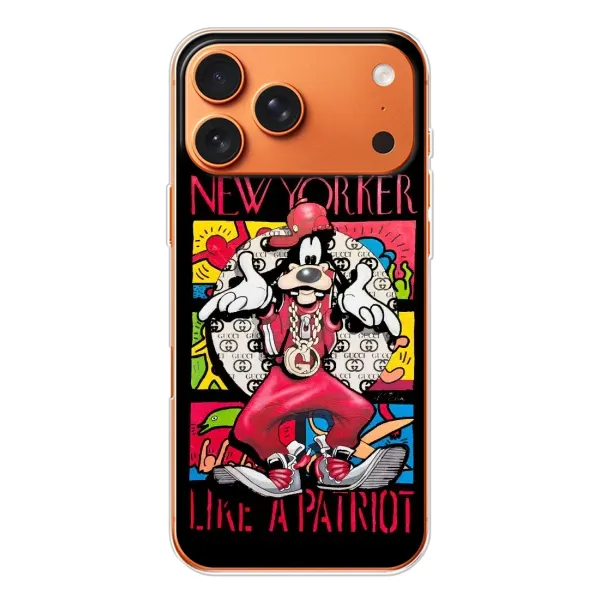 Чехол с принтом «Мультяшный Волк» для iPhone 17 Pro Max