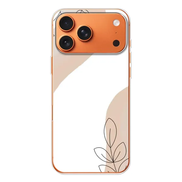 Чехол с принтом «Нюдовая веточка абстракция» для iPhone 17 Pro Max