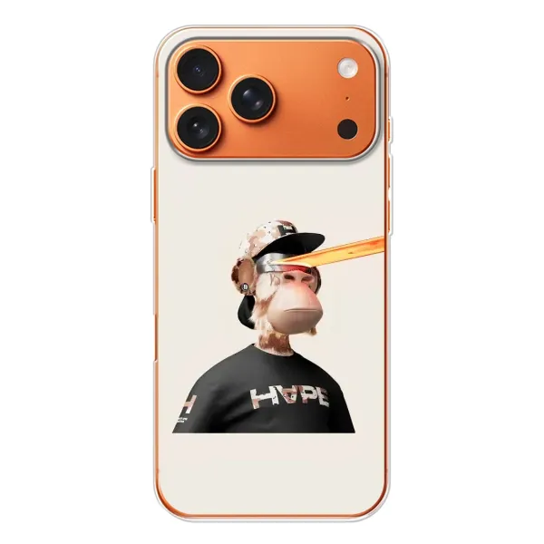 Чохол з принтом «мавпа NFT в окулярах» для iPhone 17 Pro Max