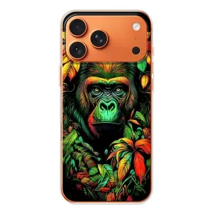 Чохол з Мавпами iPhone 17 Pro Max - (AlphaPrint) (Мавпа в квітах)