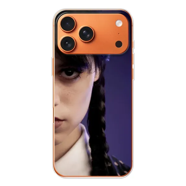 Чохол з принтом «Загадковий погляд Венздей» для iPhone 17 Pro Max Чохол з принтом «Загадковий погляд Венздей» для iPhone 17 Pro Max