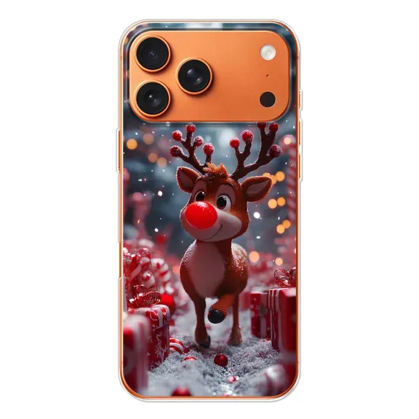 Чохол з принтом «Олень серед подарунків» для iPhone 17 Pro Max Чохол з принтом «Олень серед подарунків» для iPhone 17 Pro Max