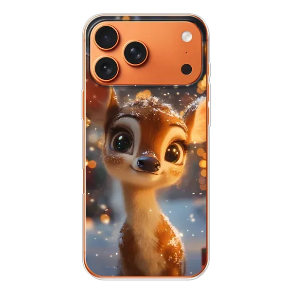 Чохол з принтом «Оленятко серед гірлянд» для iPhone 17 Pro Max Чохол з принтом «Оленятко серед гірлянд» для iPhone 17 Pro Max