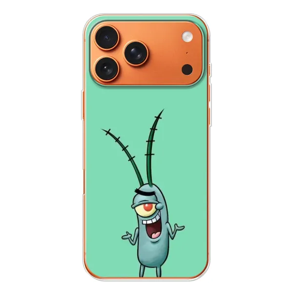 Чехол с принтом «Персонаж Планктон» для iPhone 17 Pro Max Чехол с принтом «Персонаж Планктон» для iPhone 17 Pro Max