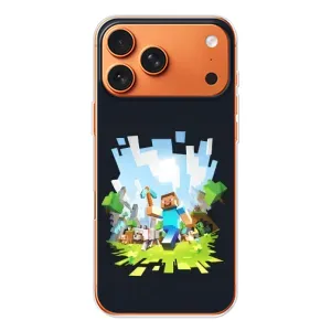 Чохол Майнкрафт на iPhone 17 Pro Max (AlphaPrint) Minecraft (персонажі Minecraft)