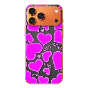 Чехлы для любимой на Айфон 17 Pro Max (VPrint) (Pink hearts)