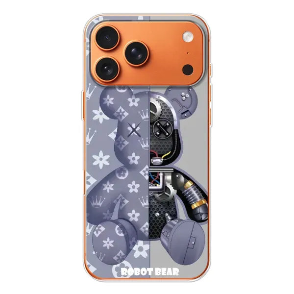 Чохол з принтом «Робот Медведик» для iPhone 17 Pro Max Чохол з принтом «Робот Медведик» для iPhone 17 Pro Max