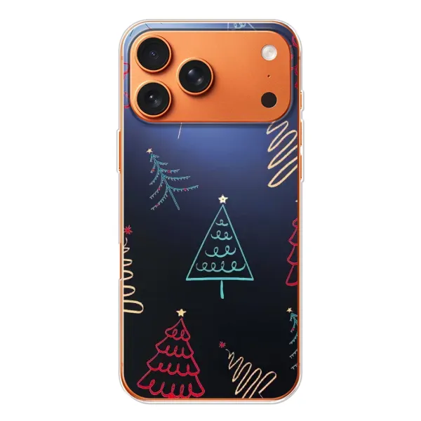 Чехол с принтом «Рождественские елки» для iPhone 17 Pro Max