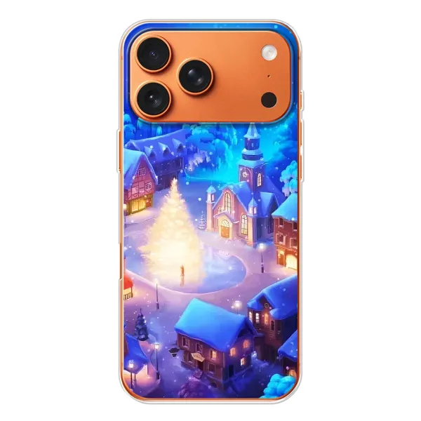 Чохол з принтом «Різдвяне місто» для iPhone 17 Pro Max