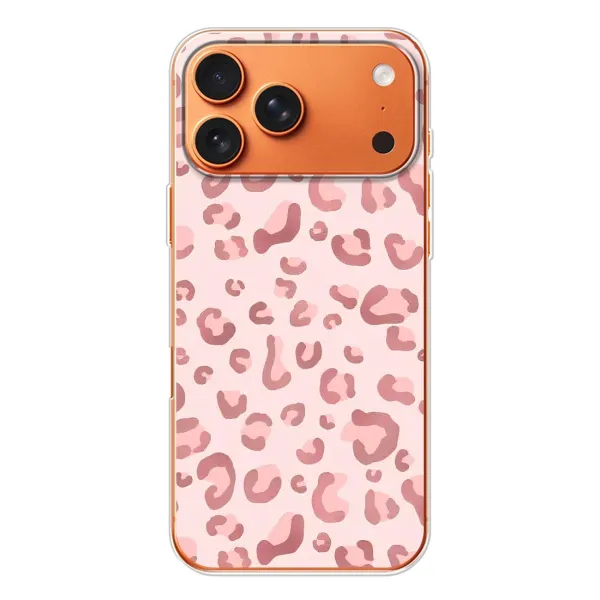 Чехол с принтом «Розовый леопард» для iPhone 17 Pro Max