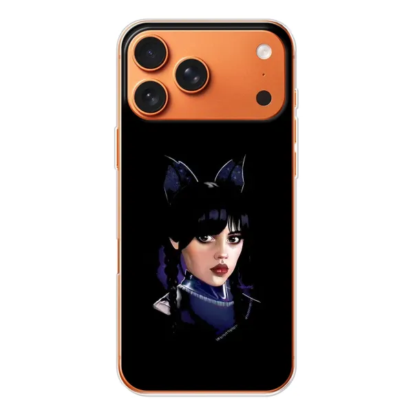 Чохол з принтом «серйозна Венздей» для iPhone 17 Pro Max Чохол з принтом «серйозна Венздей» для iPhone 17 Pro Max