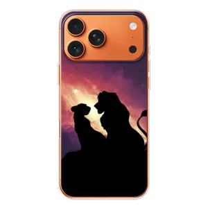 Чохол Король лев на Айфон 17 Pro Max (Силует Сімба і Налу)