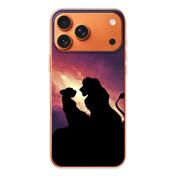 Чохол з принтом «Силует Сімба і Налу» для iPhone 17 Pro Max Чохол з принтом «Силует Сімба і Налу» для iPhone 17 Pro Max