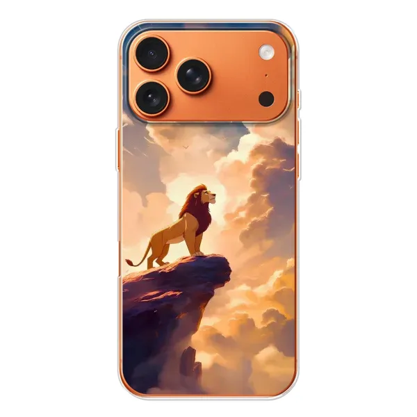 Чохол з принтом «Сімба на скелі» для iPhone 17 Pro Max Чохол з принтом «Сімба на скелі» для iPhone 17 Pro Max