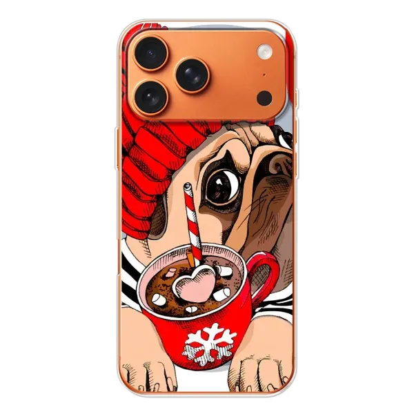 Чехол с принтом «Собачка в шапке» для iPhone 17 Pro Max Чехол с принтом «Собачка в шапке» для iPhone 17 Pro Max