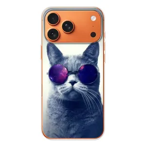 Чехол с принтом для iPhone 17 Pro Max (AlphaPrint) Модные коты (Стильный кот)