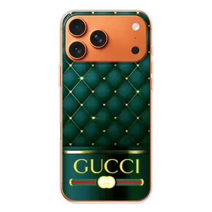 Чохли  GUCCI для Айфон 17 Pro Max (AlphaPrint) (Текстура Гуччі)