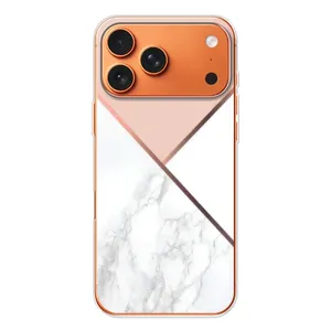Мраморний чехол на iPhone 17 Pro Max (VPrint) (Тройний мрамор)