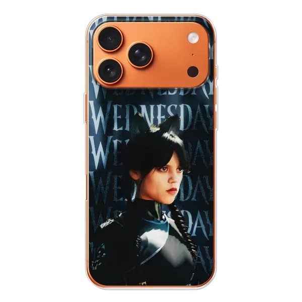 Чохол з принтом «Венздей кішка» для iPhone 17 Pro Max Чохол з принтом «Венздей кішка» для iPhone 17 Pro Max