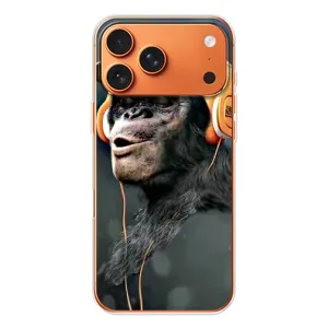Чохол з Мавпами iPhone 17 Pro Max - (AlphaPrint) (В навушниках)