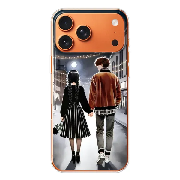 Чохол з принтом «Венздей та Тайлер» для iPhone 17 Pro Max Чохол з принтом «Венздей та Тайлер» для iPhone 17 Pro Max