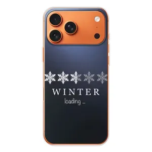 Зимні Чохли для Айфон 17 Pro Max - прозорий фон (Winter loading)