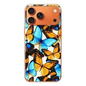 Чохол з принтом для Айфон 17 Pro Max - (Прикольні) (AlphaPrint) (Яскраві метелики)