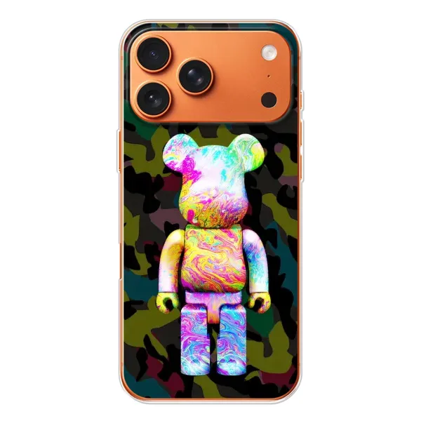 Чохол з принтом «Яскравий Bearbrick» для iPhone 17 Pro Max