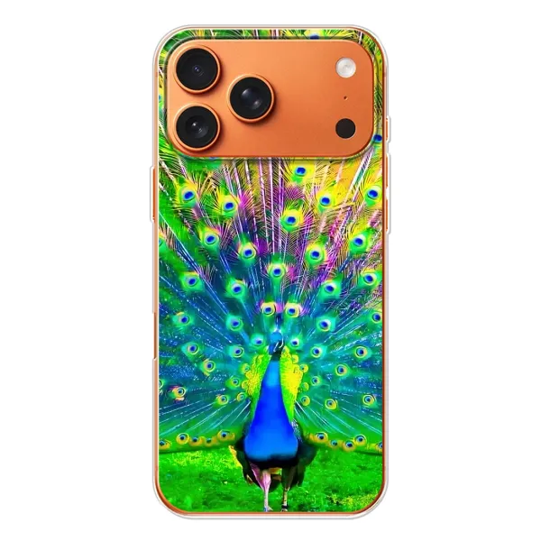Чехол с принтом «Яркий Павлин» для iPhone 17 Pro Max Чехол с принтом «Яркий Павлин» для iPhone 17 Pro Max