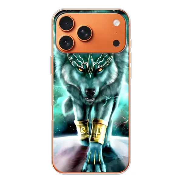 Чохол з принтом «Яскравий вовк» для iPhone 17 Pro Max Чохол з принтом «Яскравий вовк» для iPhone 17 Pro Max