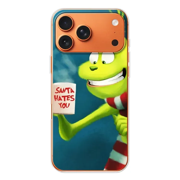 Чохол з принтом «Зелений Грінч» для iPhone 17 Pro Max
