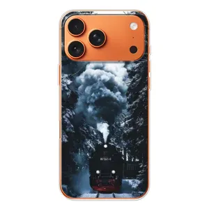 Новорічні, Святкові Чохли для iPhone 17 Pro Max - 2024 год (Зимовий потяг)