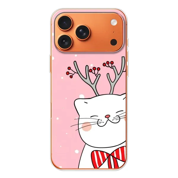 Чохол з принтом «Зимовий кіт» для iPhone 17 Pro Max Чохол з принтом «Зимовий кіт» для iPhone 17 Pro Max
