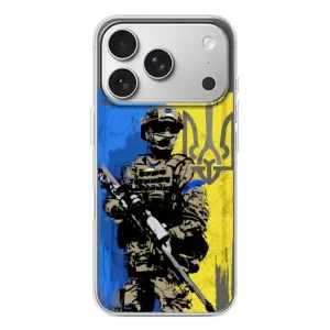 Чехлы с картинкой ЗСУ для iPhone 17 Pro (AlphaPrint) (АРТ солдат)