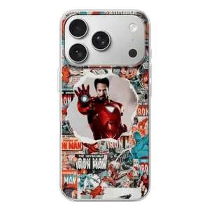 Чохли з героями Марвел iPhone 17 Pro (VPrint) (Айронмен)