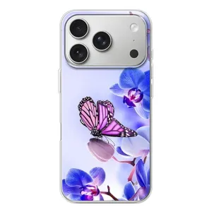 Чехлы с Цветами для iPhone 17 Pro (VPrint) (Бабочка на цветочке)